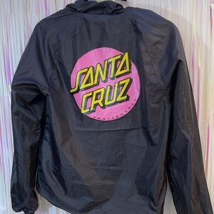 santa cruz wind breaker with hood